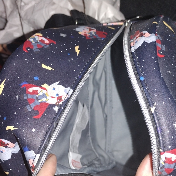 Loungefly Marvel Thor Chibi Galaxy Mini Backpack - Picture 6 of 6